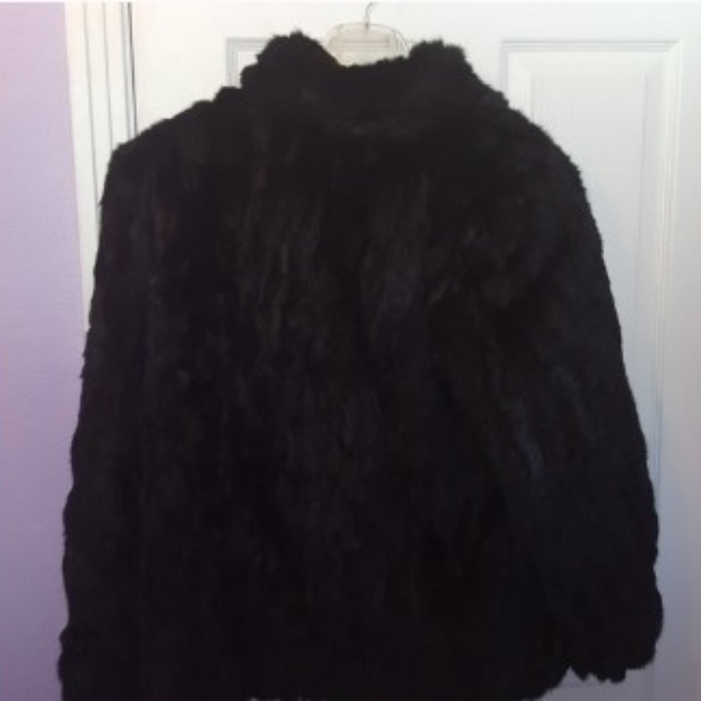 100% Authentic Rabbit Fur Coat - Picture 3 of 8